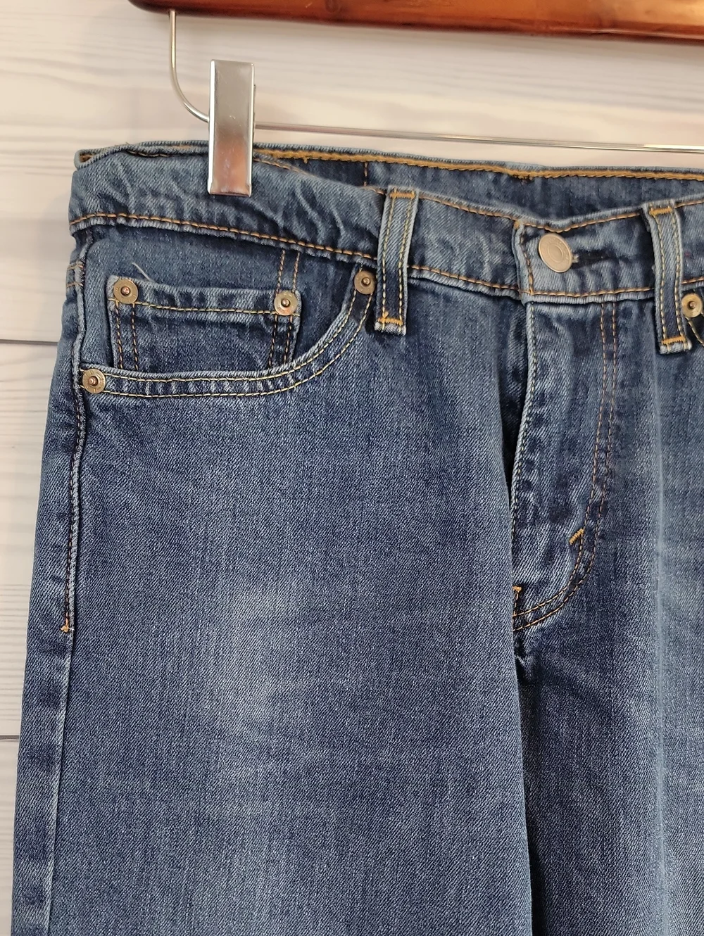 Levi's 511 Straight Leg Blue Denim Jeans Slum Fit Mens Size 30